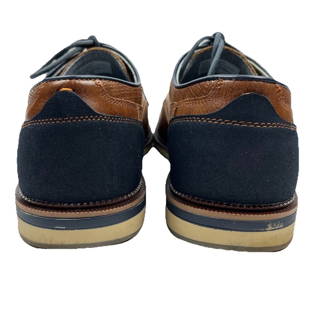 Sonoma Mens Dress Shoes Ortholite‎ Eco Sz 11.5 Brown Navy Preppy College Classic - Picture 7 of 10